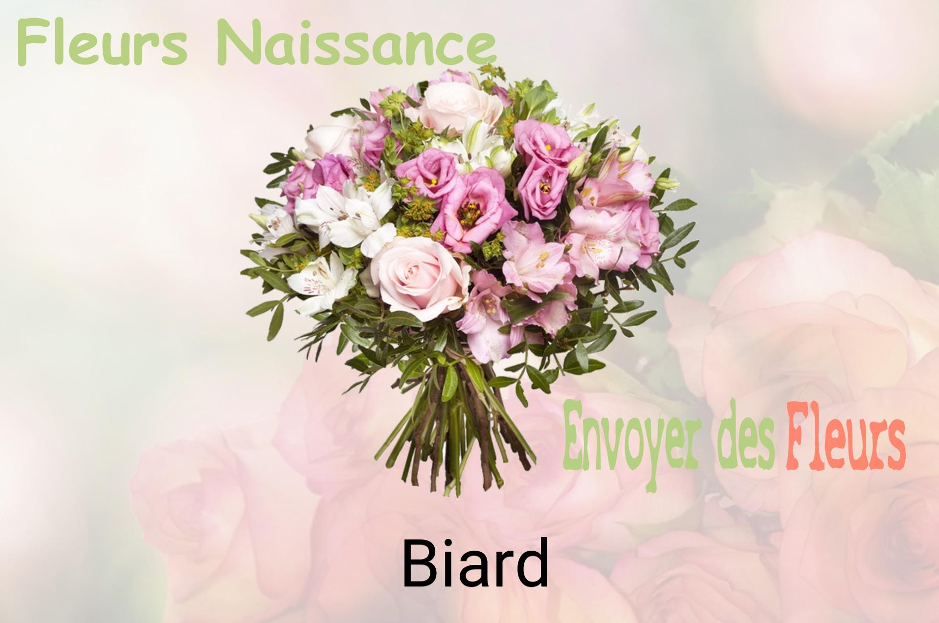 Bouquet de fleurs de naissance livré à Biard